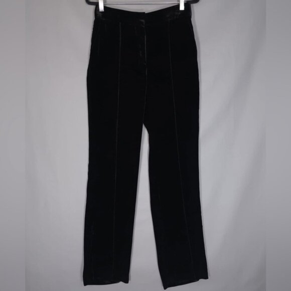 NWT MASSIMO DUTTI Women SILK MULBERRY Blend Velvet Trousers 5093/692/800 Size 8 - Picture 1 of 16